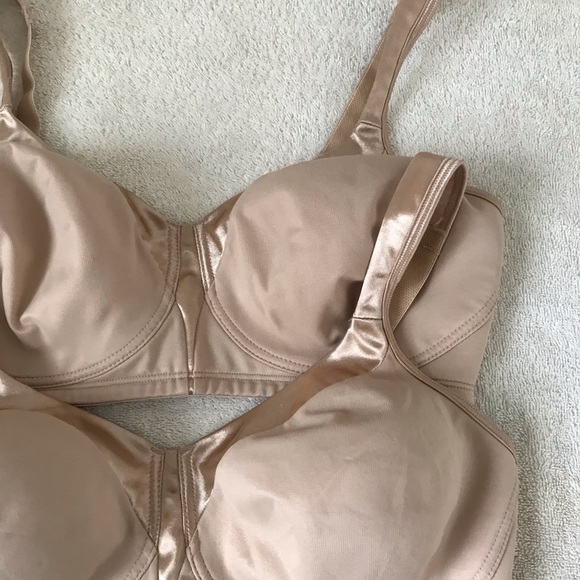 SOLDBundle of beige 18 Hour Bras Size 38D - Picture 2 of 6